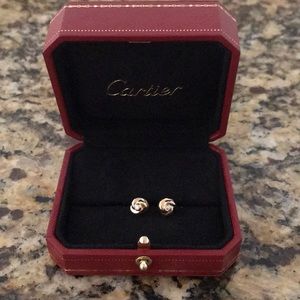 Authentic Cartier 18K Gold Trinity earrings!!!